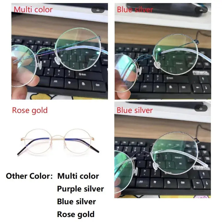 Bobbie 504520 Women’s Pure Titanium Wide Fit Oval Full Rim Sunglasses FuzWeb