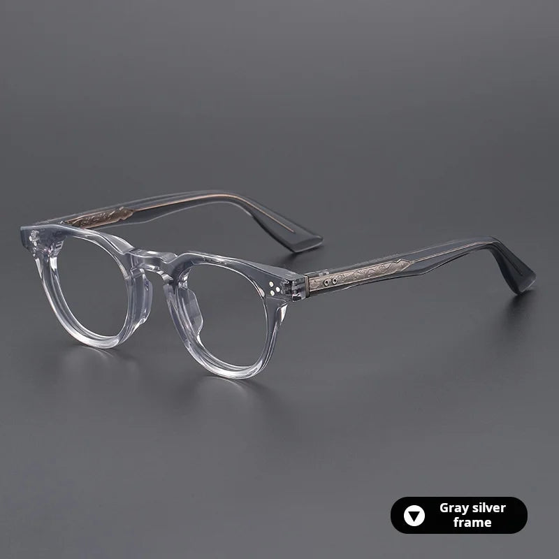 Xbora Unisex Full Rim Oval Brow Line Thick Acetate Eyeglasses 655008