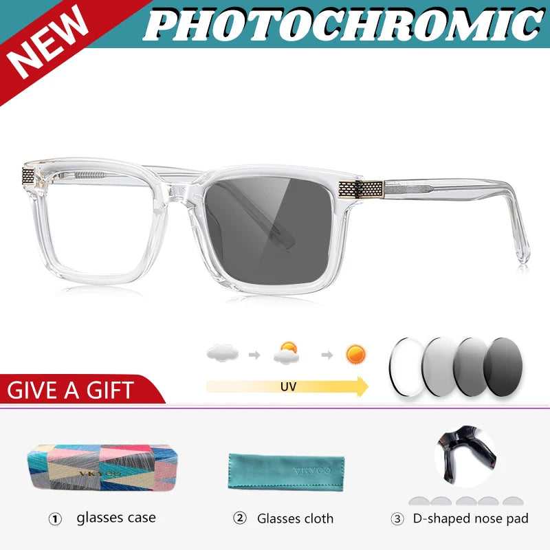 Vicky Unisex Full Rim Square Tr 90 Titanium Reading Glasses 67106