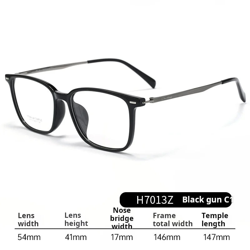 Momoja Unisex Full Rim Square Tr 90 Titanium Eyeglasses 77013