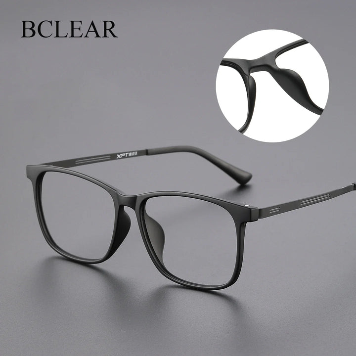 Bclear Unisex Full Rim Square TR90 Eyeglasses SM-9825