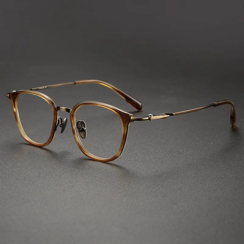 Black Mask Unisex Full Rim Oval Titanium Eyeglasses BM-0059