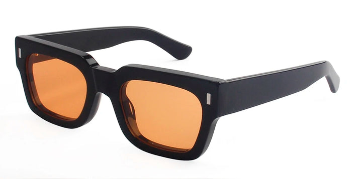 Esnbie Unisex Full Rim Flat Top Square Acetate Sunglasses  230471