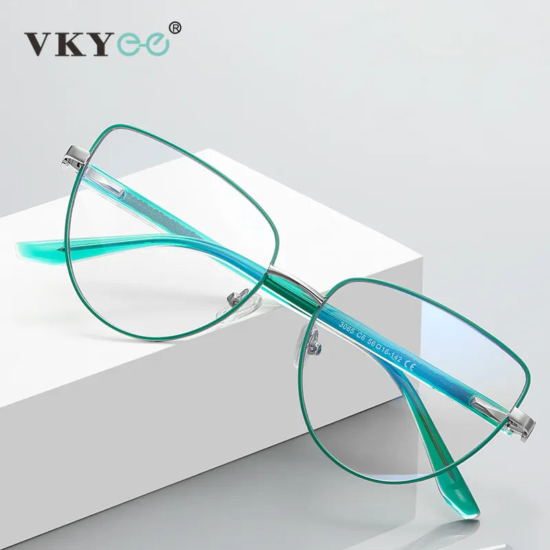 Vicky Unisex Full Rim Alloy Cat Eye Reading Glasses 3065 Reading Glasses Vicky   