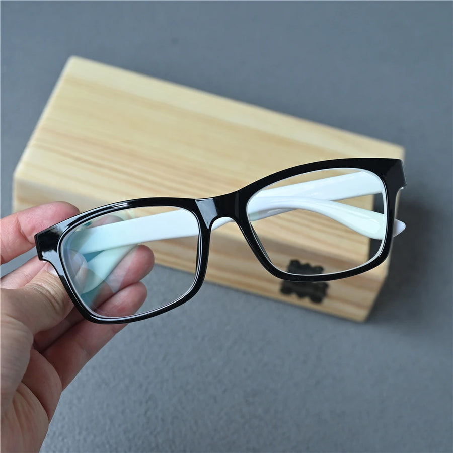 Cubojue Unisex Full Rim Square Tr 90 Titanium Reading Glasses 14819 Reading Glasses Cubojue