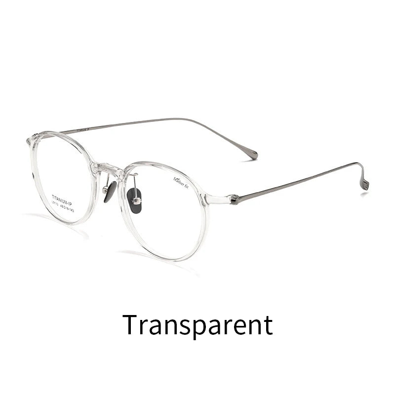 Xbora Women's Full Rim Round Tr 90 Titanium Eyeglasses 91107