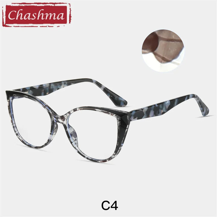 Chashma Ottica Women's Full Rim Cat Eye Tr 90 Titanium Eyeglasses 87224