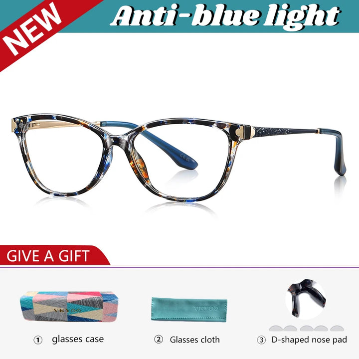Vicky Women's Full Rim Square Cat Eye Reading Glasses 77231