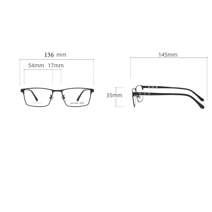 Reven Jate Women's Full Rim Square Titanium Eyeglasses 710914
