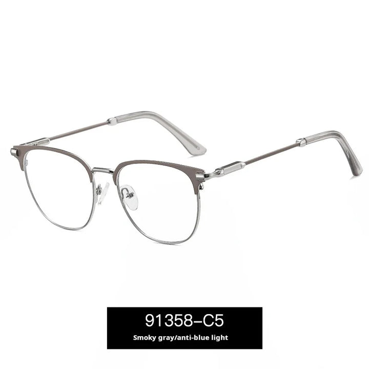 Momoja Women's Full Rim Oval Square Alloy Eyeglasses 91358