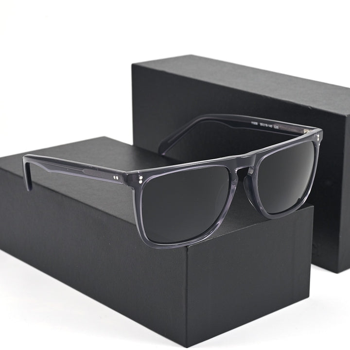 Cubojue Men's Full Rim Square Acetate Polarized Sunglasses 1008 Sunglasses Cubojue   
