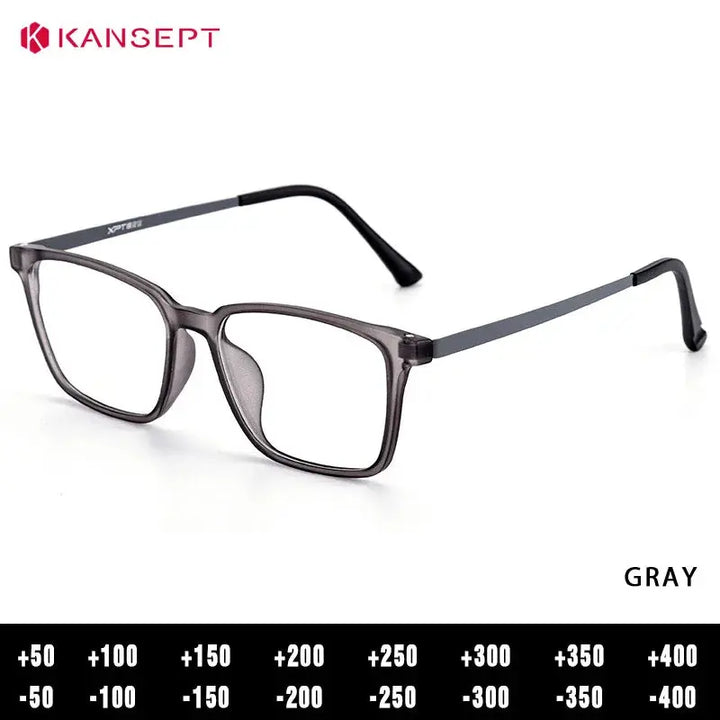 Kansept Unisex Full Rim Square Tr 90 Titanium Frames 982200 FuzWeb