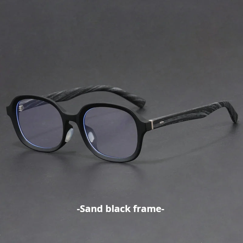 Xbora Unisex Full Rim Big Oval Tr 90 Alloy Eyeglasses 508501