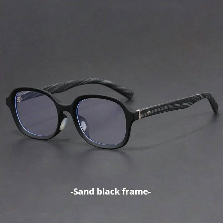 Xbora Unisex Full Rim Big Oval Tr 90 Alloy Eyeglasses 508501