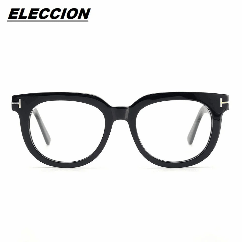 Eleccion Unisex Full Rim Square Acetate Eyeglasses 45179