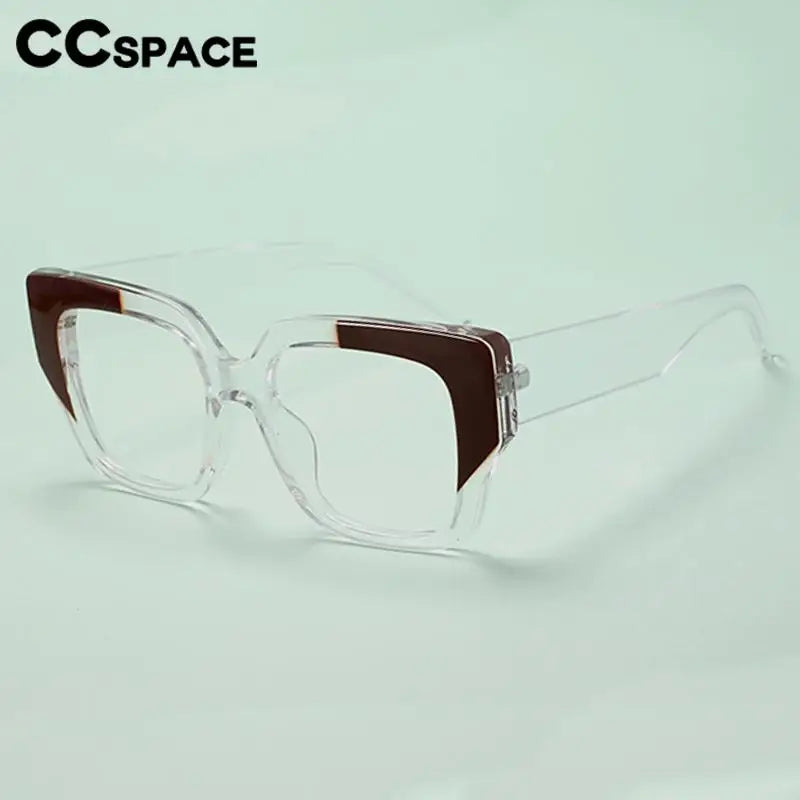 CCSpace Women's Full Rim Large Square Plastic Reading Glasses R57129 Reading Glasses CCspace   