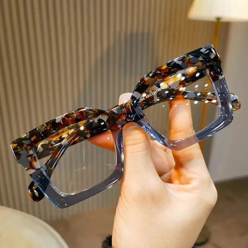 Gatenac Women's Full Rim Square Cat Eye Acetate Eyeglasses 882285 Gatenac