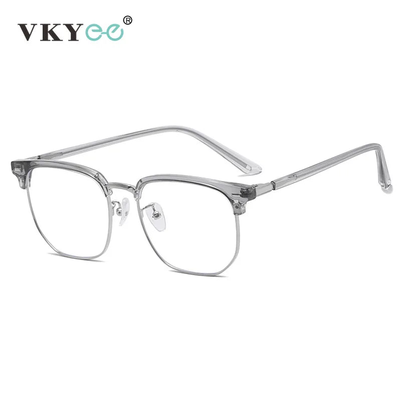 Vicky Unisex Full Rim Square Tr 90 Alloy Reading Glasses 49085 Reading Glasses Vicky   