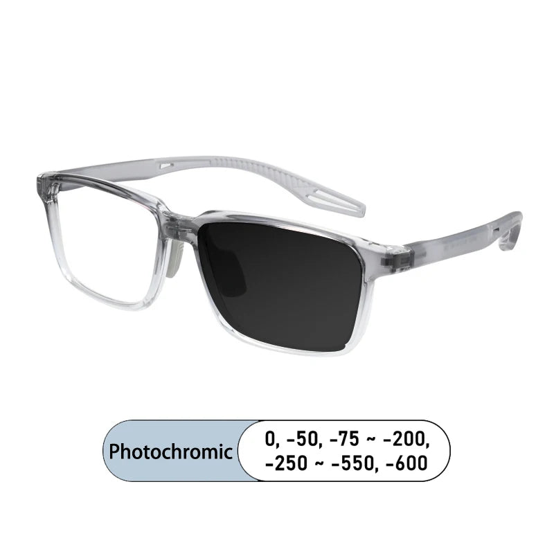Kocolior Unisex Full Rim Square Tr 90 Photochromic Reading Glasses 725507