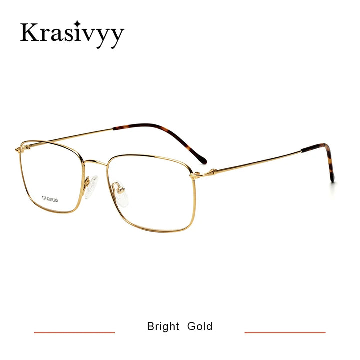 Krasivyy Unisex Full Rim Square Titanium Eyeglasses 316047
