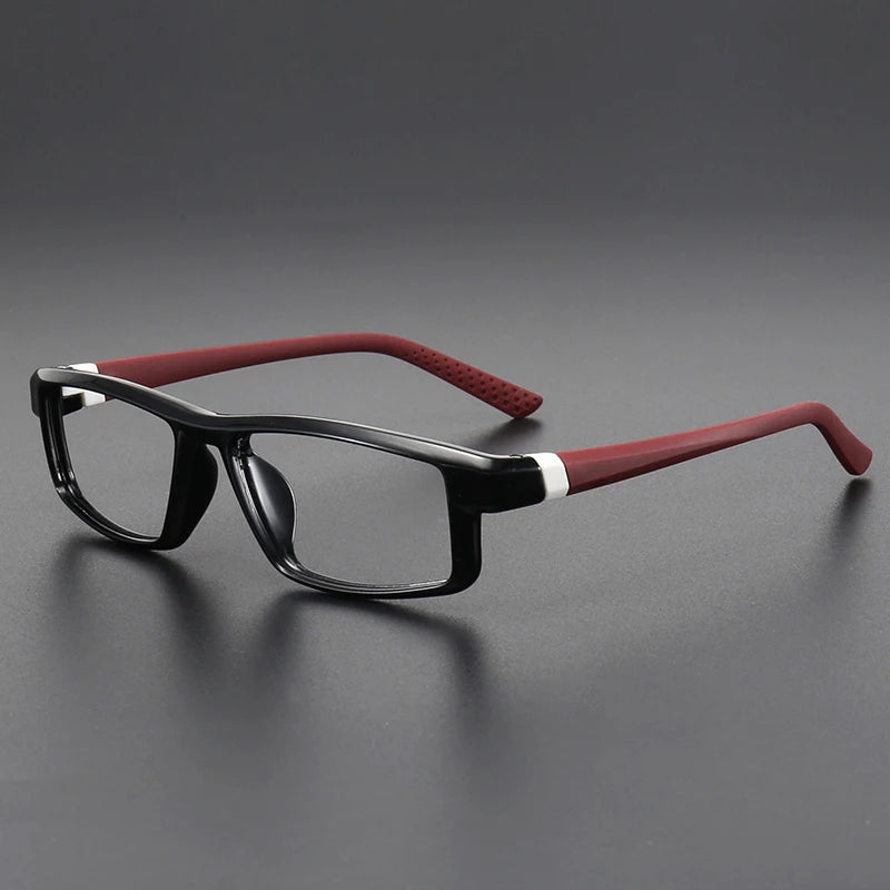 Muzz 8233 men's square bendable TR-90 prescription eyeglasses — view 5