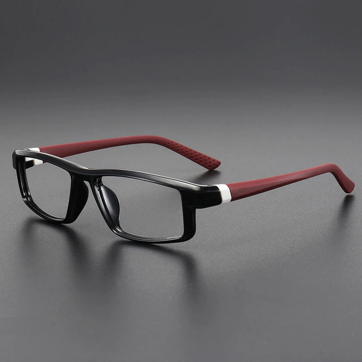 Muzz 8233 men's square bendable TR-90 prescription eyeglasses — view 5