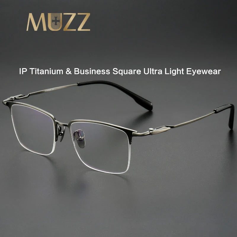 Muzz SH0063 men's titanium prescription eyeglasses