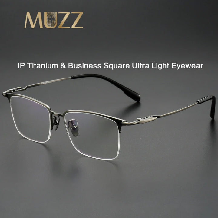 Muzz SH0063 men's titanium prescription eyeglasses