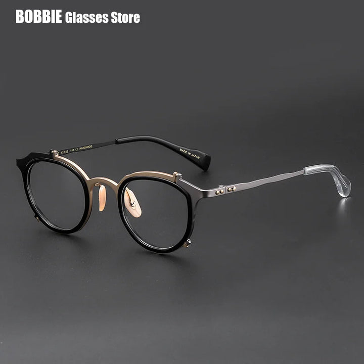 Bobbie Women's Full Rim Oval Polygon Titanium Eyeglasses 960050