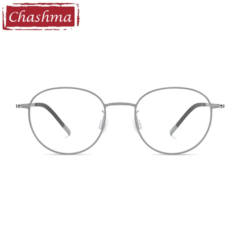 Chashma Ottica Women's Full Rim Round Titanium Eyeglasses 7240 Full Rim Chashma Ottica   