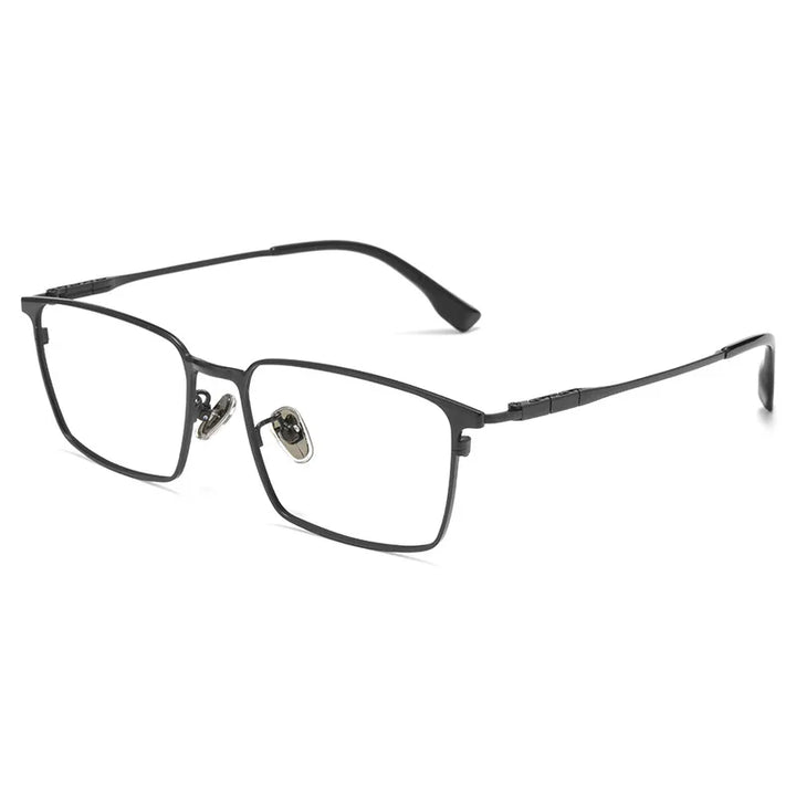 Yimaruili Men's Full Rim Square Titanium Eyeglasses 86037