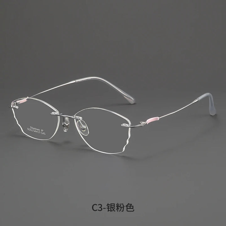 Bclear Women Rimless Butterfly Titanium Eyeglasses MY-6052