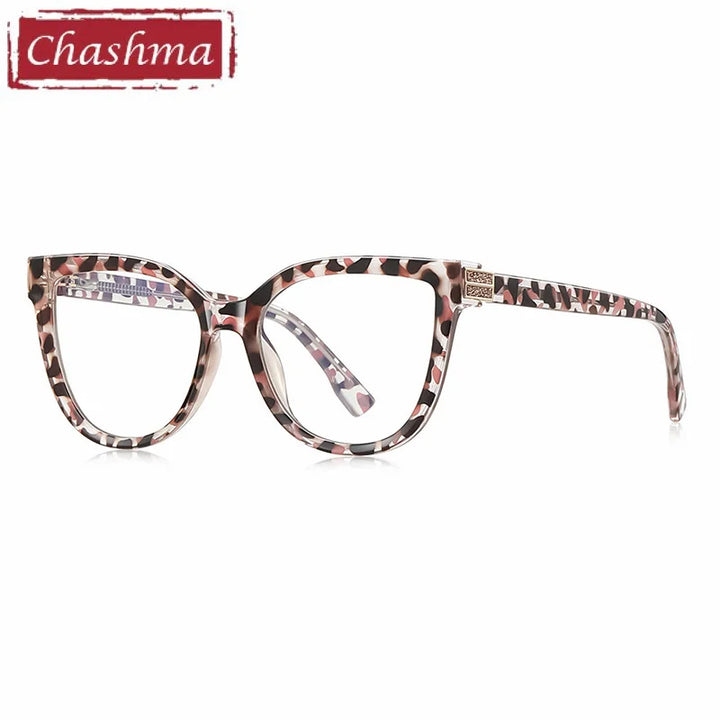 Chashma Ochki Women's Full Rim Cat Eye Tr 90 Alloy Eyeglasses 882282