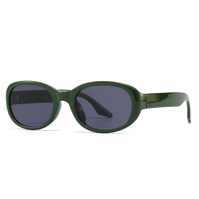 CCSpace Women's Full Rim Oval  Tr 90 Eyeglasses/Polarized Sunglasses 55869 Full Rim CCspace Green  