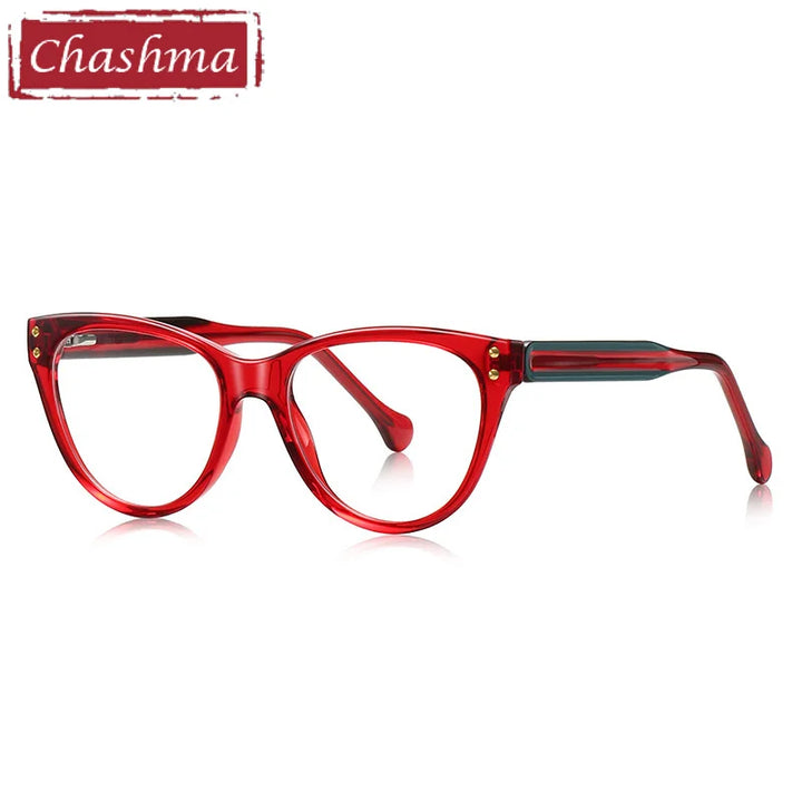 Chashma Ottica Women's Full Rim Cat Eye Tr 90 Titanium Eyeglasses 474102