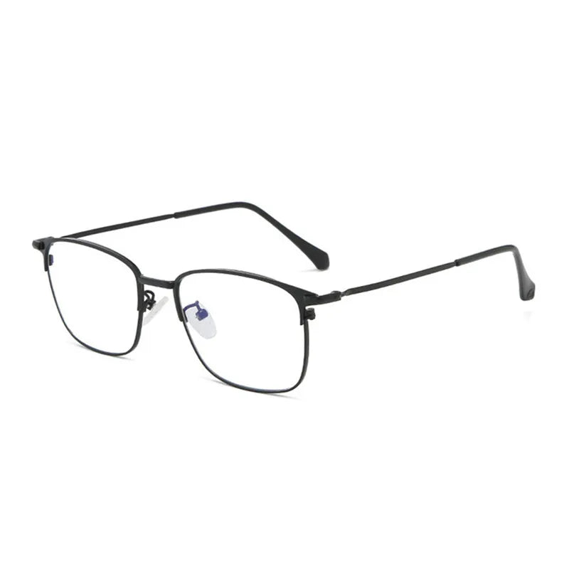 Kocolior Unisex Full Rim Square Stainless Steel Hyperopic Reading Glasses 101905 Reading Glasses Kocolior   