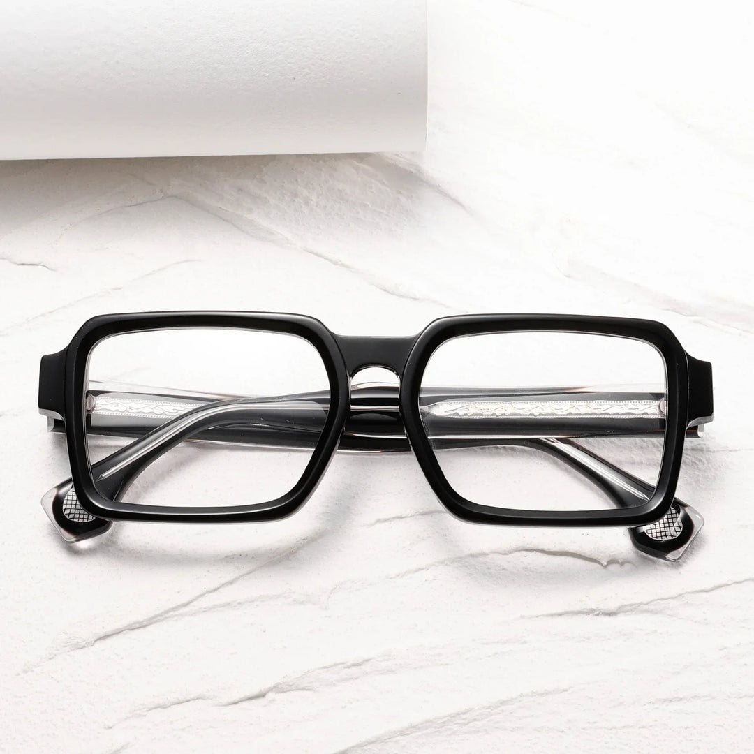 Muzz JMM78RX men's rectangle acetate prescription eyeglasses — view 7