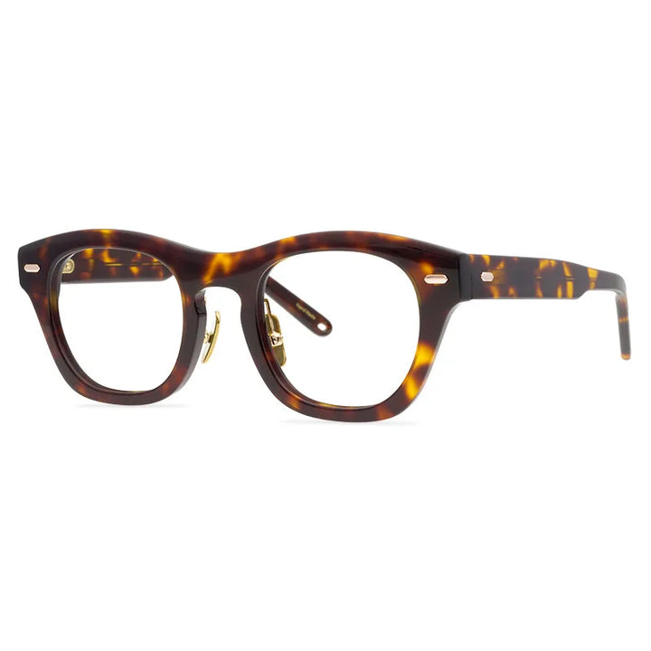 Black Mask Unisex Full Rim Acetate Square Eyeglasses 9558 Full Rim Black Mask Tortoise  