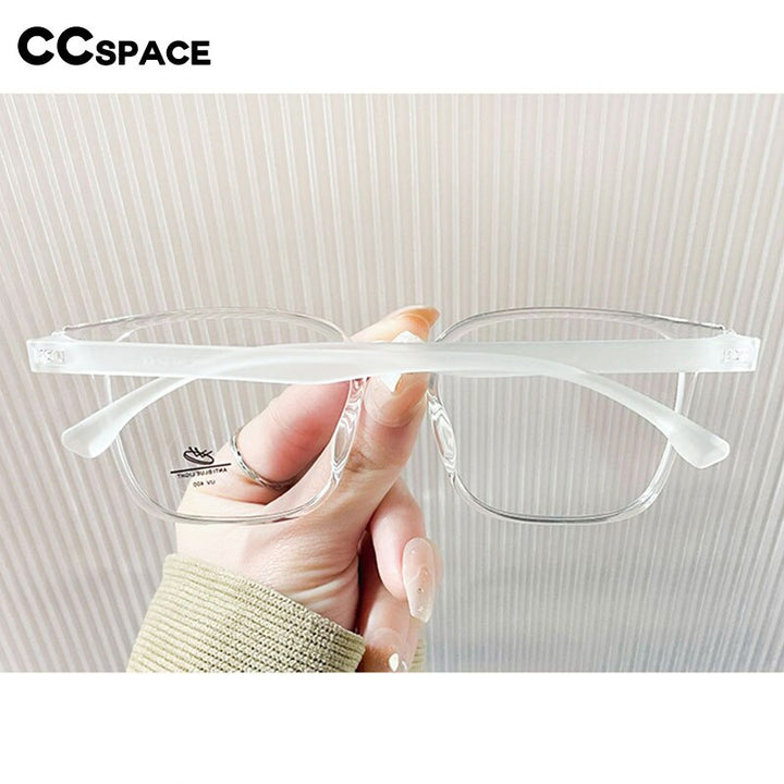 CCSpace Unisex Full Rim Square Tr 90 Titanium Eyeglasses 55898 Full Rim CCspace   