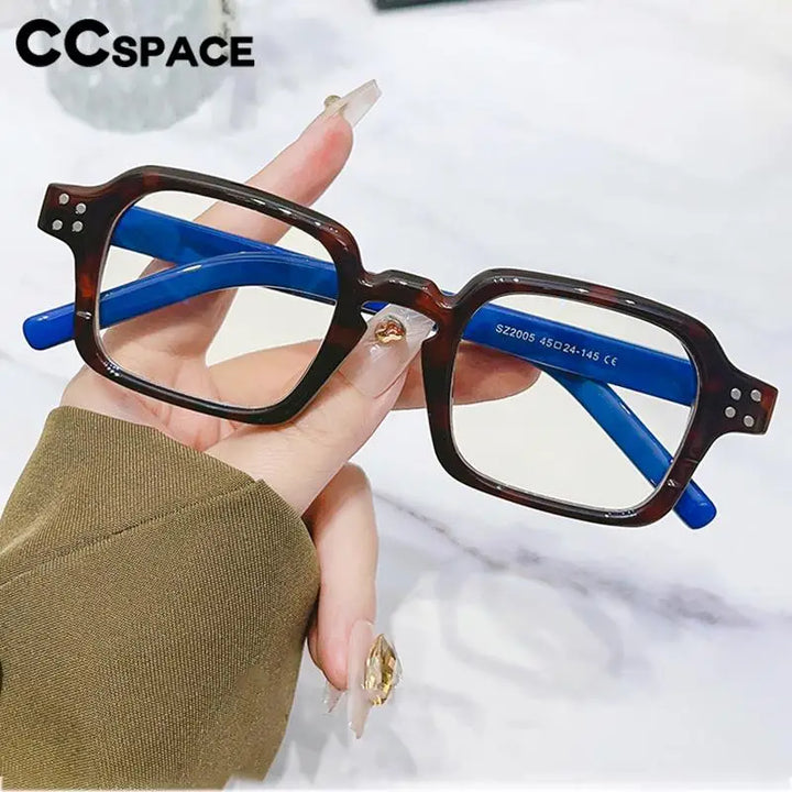 CCSpace Women's Full Rim Square Plastic Reading Glasses R57197 Reading Glasses CCspace   