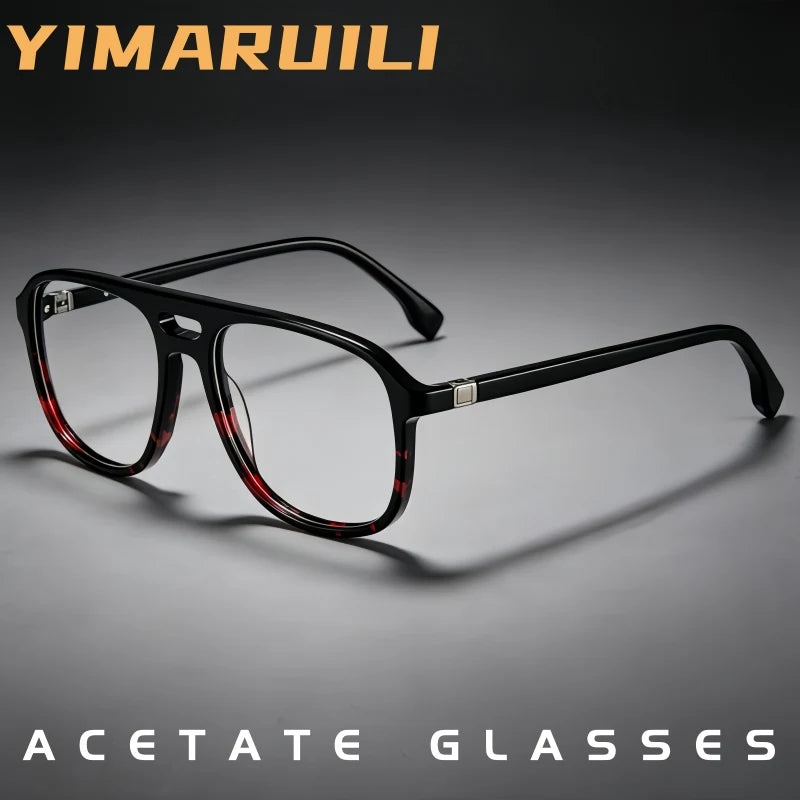 Yimaruili Unisex Full Rim Aviator Acetate Eyeglasses F3311 — view 1 | Yimaruili at FuzWeb