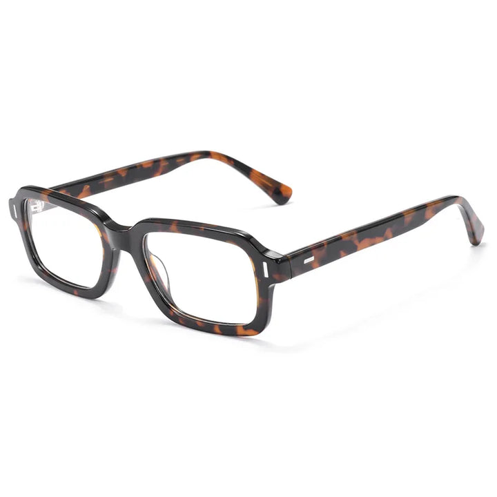 Xbora Unisex Full Rim Brow Line Square Acetate Eyeglasses 711008