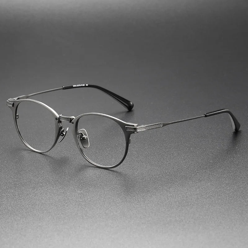Bobbie Unisex Full Rim Round Titanium Eyeglasses DRX2078