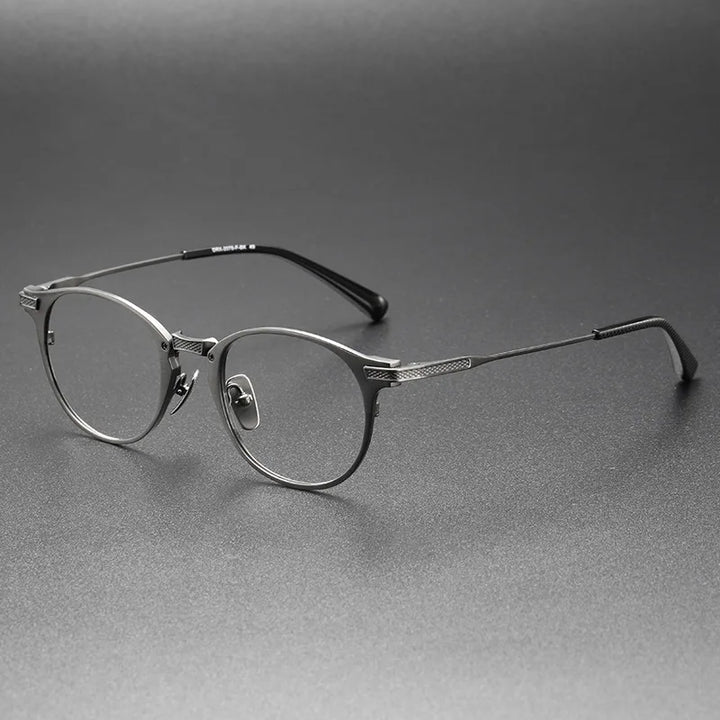 Bobbie Unisex Full Rim Round Titanium Eyeglasses DRX2078