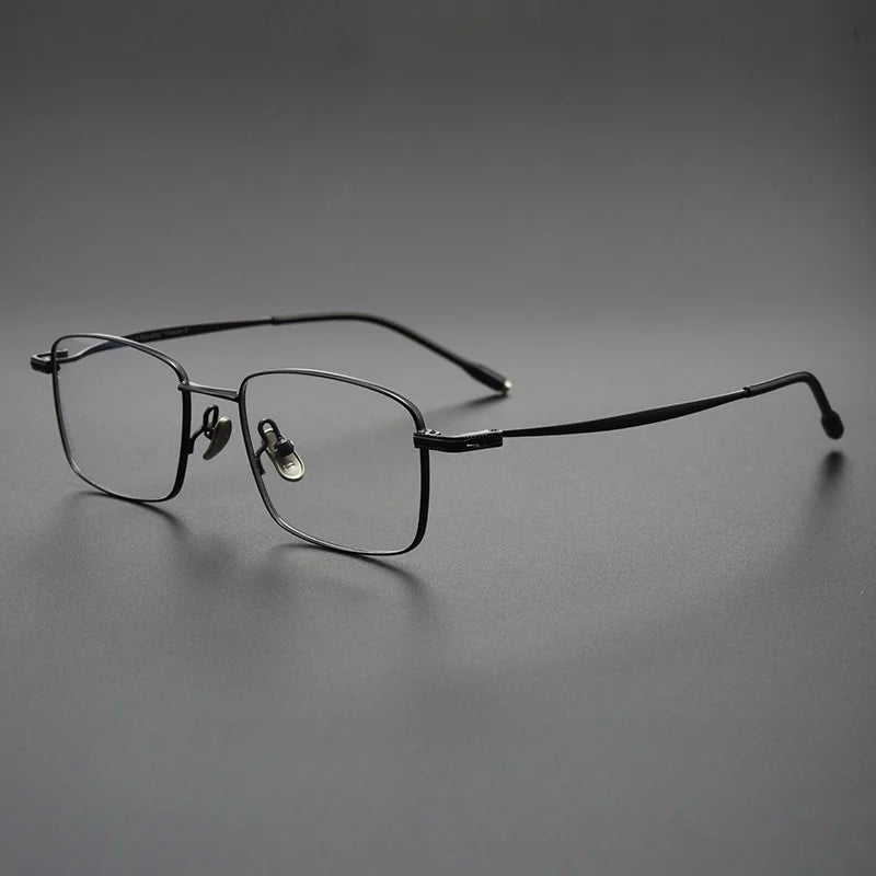 Yimaruili Women's Full Rim Square Titanium Eyeglasses 78947