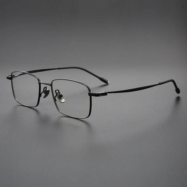 Yimaruili Women's Full Rim Square Titanium Eyeglasses 78947