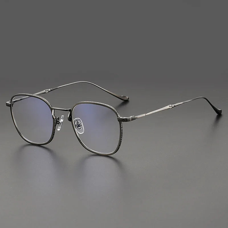 Aimee Unisex Full Rim Square Titanium Acetate Eyeglasses 5915 Full Rim Aimee   