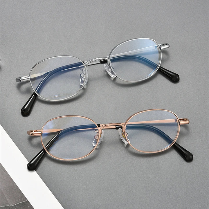 Kocolior Women's Full Rim Round Titanium Eyeglasses 45480