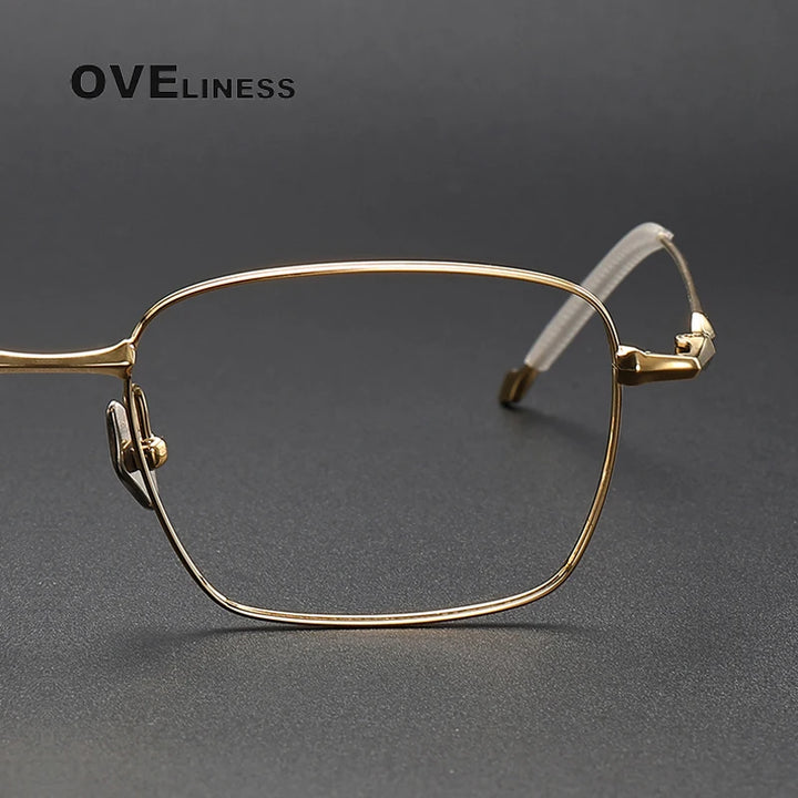 Oveliness Unisex Full Rim Square Titanium Eyeglasses 4118 Full Rim Oveliness   