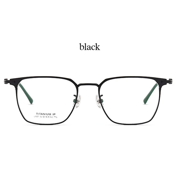 Handoer Unisex Full Rim Big Square Titanium Eyeglasses 941107 Full Rim Handoer C1